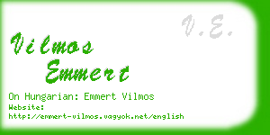 vilmos emmert business card